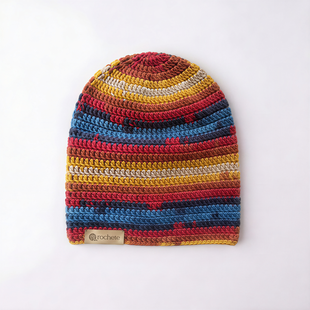 Autumn Multicolor Crochet Beanie