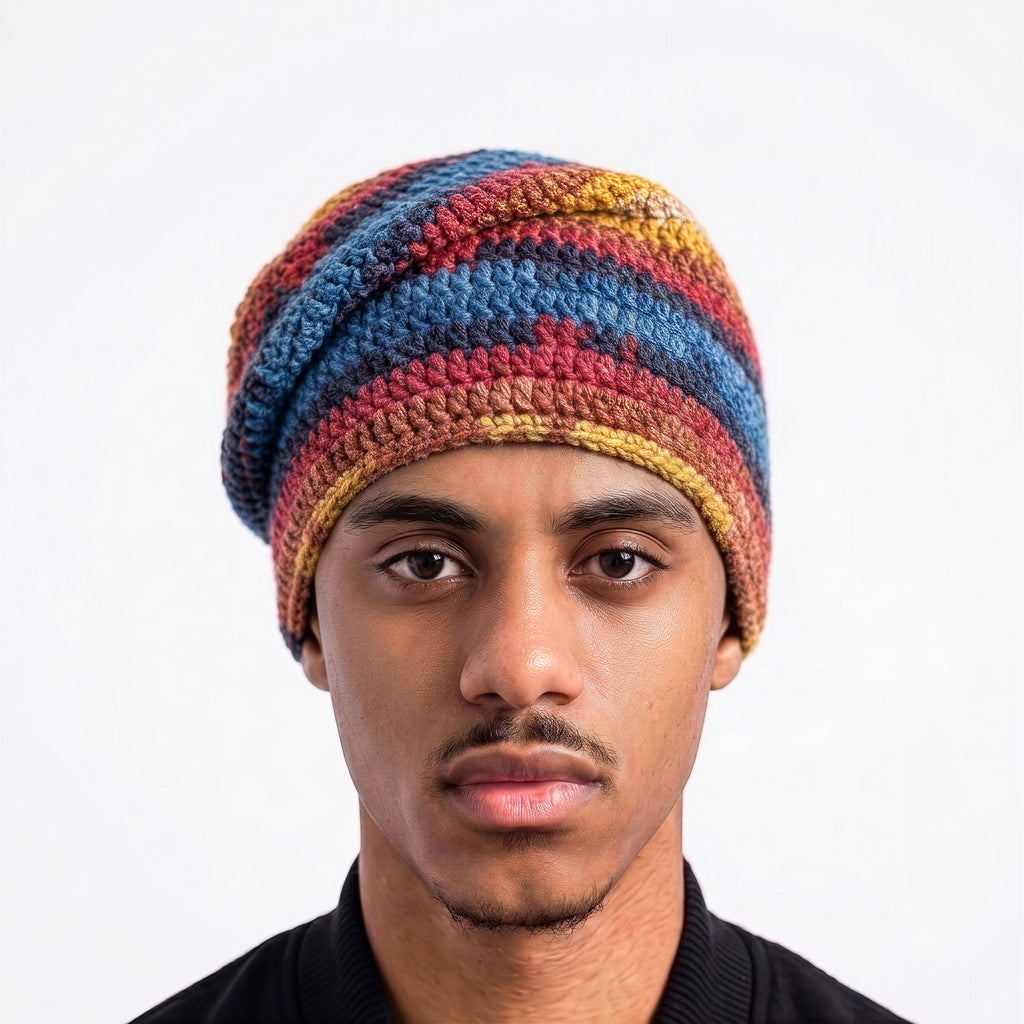 Autumn Multicolor Crochet Beanie